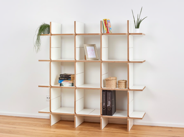 SOLO - Open modular MDF shelving unit by Tojo Möbel - view 2